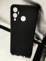 Infinix HOT 12 PLAY back cover silicone soft black colour