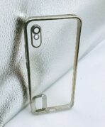 Redmi 9A/9i/9AT back cover CD Chrome transparent with camera lens protection silver edge