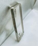 Redmi 9A/9i/9AT back cover CD Chrome transparent with camera lens protection silver edge - Image 2