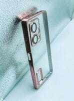 Redmi Note 12 Pro+ 5G back cover CD Chrome transparent with camera lens protection pink edge - Image 2