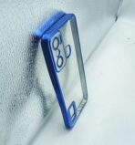 Infinix HOT 20 Play Back Cover CD Chrome Transparent With Camera Lens Protection Blue Edge - Image 2