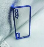 Mi A3 Back Cover CD Chrome Transparent With Camera Lens Protection Blue Edge