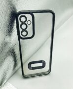 Samsung Galaxy A14 4G/5G Back Cover CD Chrome Transparent With Camera Lens Protection Black Edge
