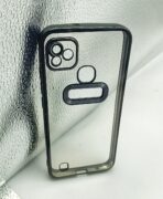 Infinix Smart HD/X612 Back Cover CD Chrome Transparent With Camera Lens Protection Black Edge