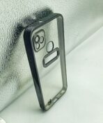 Infinix Smart HD/X612 Back Cover CD Chrome Transparent With Camera Lens Protection Black Edge - Image 2