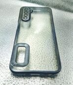 Realme 6/6i back cover CD Chrome transparent with camera lens protection black edge - Image 2