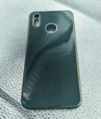 Vivo Y91 Back Cover 6D Chrome black colour golden edge - Image 2