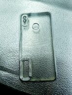 Realme 3/3i back cover CD Watch Chrome transparent with camera lens protection Silver edge - Image 2