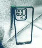 Mi Redmi 10/10C back cover CD Chrome transparent with camera lens protection green edge