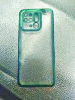 Mi Redmi 10/10C back cover CD Chrome transparent with camera lens protection green edge - Image 2