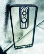 Mi Redmi 8 back cover CD Chrome transparent with camera lens protection black edge