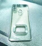 Mi A2/6X back cover CD Chrome transparent with camera lens protection silver edge - Image 2